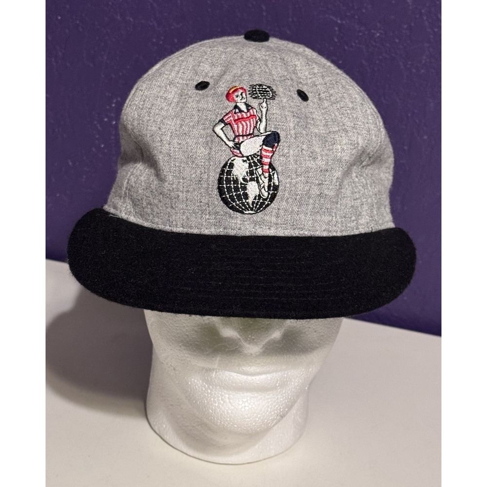 Ebbetts Field Flannels All American Redheads Wool Baseball Hat Made In USA EFF